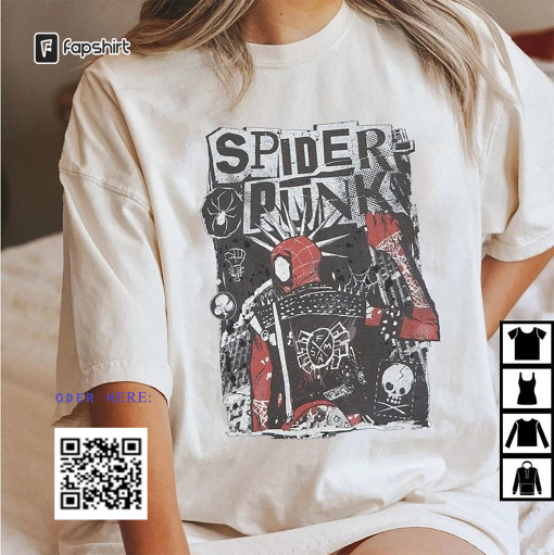 Retro Spider Punk Sweatshirt, Spider-Man Across the Spider-Verse Sweatshirt V10, Spider-Man 2023 Sweatshirt, Marvel Sweatshirt