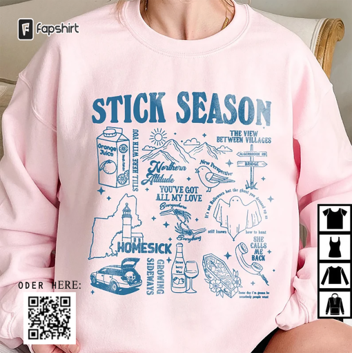 Stick Season Tour 2023 Shirt, Noah Kahan Folk Pop Music Shirt, Noah Kahan Tour 2023, Stick Season Merch, 90s Shirt, Gift for Her