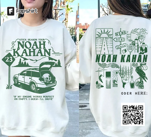 Noah Kahan, Noah Kahan Shirt, Sweat Shirt, Hoodie, 2 Side Stick Season Tour, Noah Kahan merch, Orange Juice Shirt, Music Tour Shirt