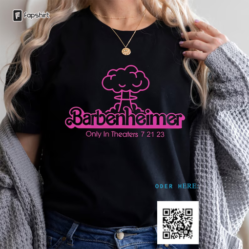 Barbenheimer T-Shirt, Barbie Oppenheimer Tee, Funny T-Shirt, Barbie Movie Inspired Shirt, Oppenheimer Movie Inspired 2023 Shirt