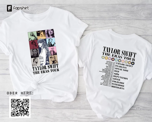 Taylor Swift The Eras Tour Shirt, Swiftie Merch T-Shirt, Back And Front Shirt, Swiftie Eras Tour, Taylor Swift Fan, Vintage Gift, TS Tshirt