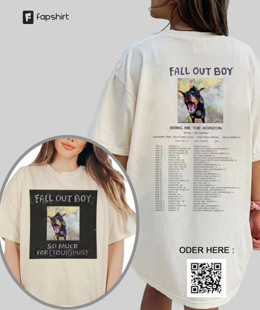 Fall Out Boy, So Much For (Tour) Dust double sides Shirt, Fall Out Boy 2023 Tour Tshirt, Fall Out Boy So Much (For) Stardust Tour Shirt