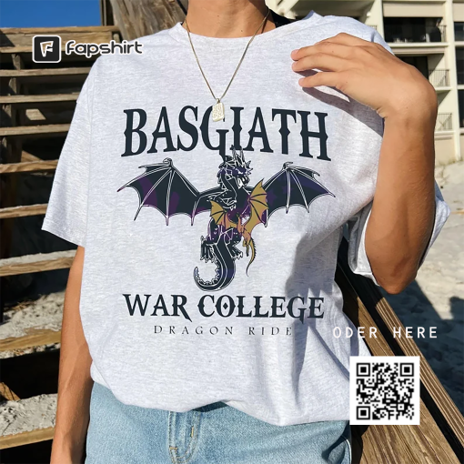 Basgiath War College Dragon Rider Shirt, Fourth Wing Shirt, The Empyrean Series, Violet Sorrengail Xaden Riorson, Fantasy Bookish Tee.