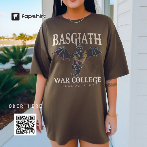 Basgiath War College Dragon Rider Shirt, Fourth Wing Shirt, The Empyrean Series, Violet Sorrengail Xaden Riorson, Fantasy Bookish Tee.