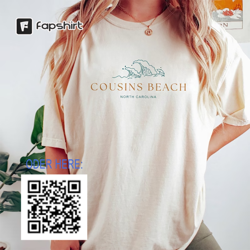 Cousin Beach Comfort Colors Shirt , Cousin Beach Shirt , Team Conrad , Team Jeremiah , North Carolina , Summer I Turned Pretty Shirt.