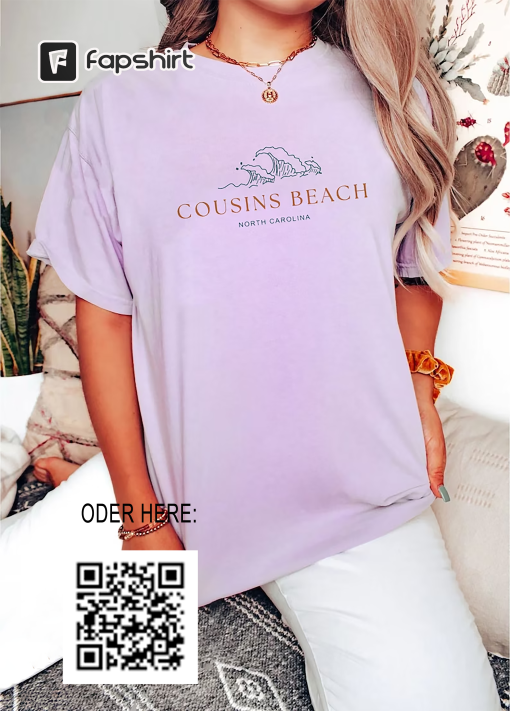 Cousin Beach Comfort Colors Shirt , Cousin Beach Shirt , Team Conrad , Team Jeremiah , North Carolina , Summer I Turned Pretty Shirt.