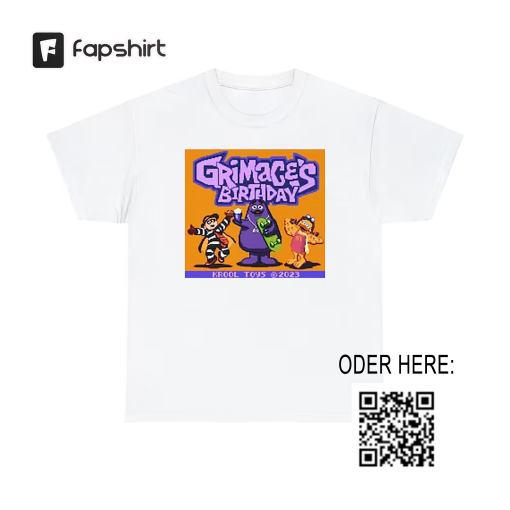 Grimace’s Birthday Shirt, Happy Birthday Grimace Shirt, Funny Face Hbd Shirt, Funny Hbd Grimace Shirt, McDonalds Grimace Shirt, Gift for