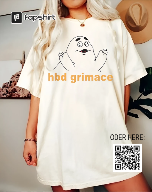 Hbd Grimace Hoodie, Funny Face Hbd Shirt, Funny Hbd Grimace Shirt, Mc Donalds’s Hbd Grimace Shirt, Happy birthday Grimace Shirt,Gift for