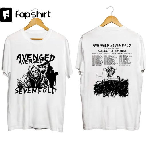 Avenged Sevenfold Life Is But A Dream North American Tour 2023 Shirt, Avenged Sevenfold Band Fan Shirt, Avenged Sevenfold 2023 Tour Shirt