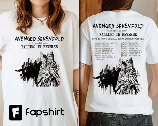 Avenged Sevenfold Life Is But A Dream North American Tour 2023 Shirt, Avenged Sevenfold Band Fan Shirt, Avenged Sevenfold 2023 Tour Shirt