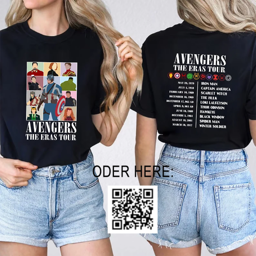 Avengers The Eras Tour Sweatshirt, Avenger Assemble Shirt, Marvel Fan Gift, The Eras Tour 2023 Hoodie, MCU, Spiderman, Thor Loki Hulk Shirt