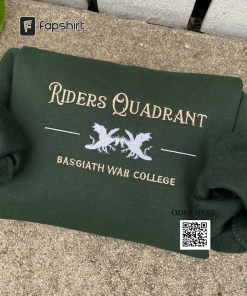 Fourth Wing Embroidered Sweatshirt, Basgiath War College…