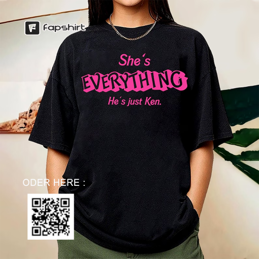 She’s Everything He’s Just Ken Shirt, Barbie Movie Tshirt, Barbie and Ken Shirt, Oppenheimer Movie 2023 Shirt, Barbieheimer Vintage Shirt