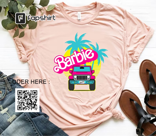 Barbie Offroad 4×4 Pink Car T-Shirt, Barbie Malibu T-Shirt, Barbie Movie 2023, Barbie Fan Gift, Barbie Dream House, Barbie and Ken Shirt