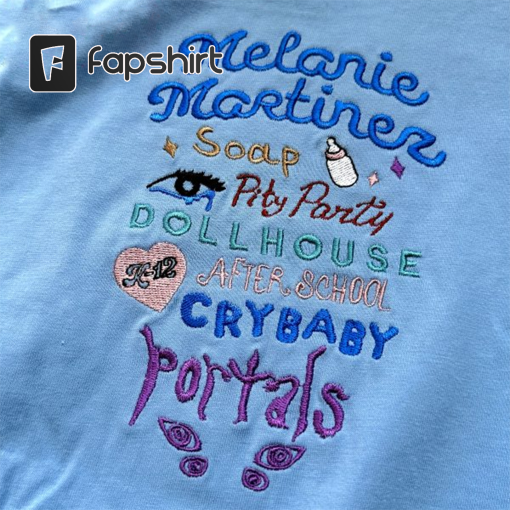 Embroidered Melanie Tour Shirt, Portals Tour 2023 Shirt, Portals Album Shirt, Melanie Martinez Tour sweatshirt