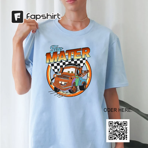 Retro Lightning Mcqueen Shirt, Vintage Disney Car Shirt, Disney Tow Mater Tee, Vintage Disney Car Shirt, Disney Car Pixar Unisex Shirt