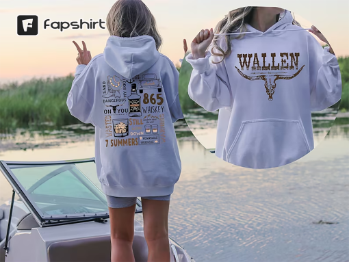 Retro Wallen Western Sweatshirt, Retro Wallen Western Crewneck, Vintage Wallen Hoodie, Cowboy Girl Hoodie, Country Music Shirt, Double Sided