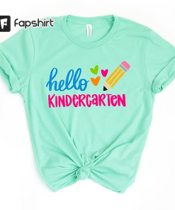 Hello Kindergarten Colorful Hearts Shirt,Hello Kindergarten Shirt,2023…