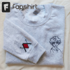 Anime Embroidery Sweater, Embroidery Shirt, Anime Tee, Embroidery Sweater, Embroidered Sweatshirt, Anime Sweater, Anime Sweatshirt