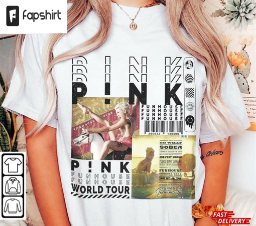 P!Nk Music Shirt Vintage 90S Pink Summer Carnival 2023 Tour Sweatshirt Y2k Merch Classic T-Shirt