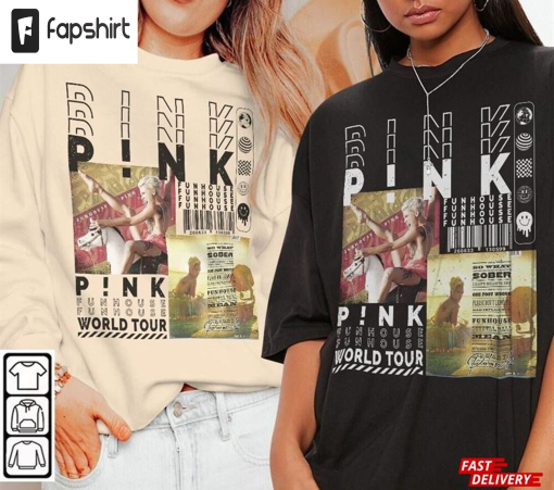 P!Nk Music Shirt Vintage 90S Pink Summer Carnival 2023 Tour Sweatshirt Y2k Merch Classic T-Shirt