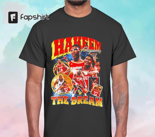 Hakeem Olajuwon The Dream Shirt, Basketball shirt, Classic 90s Graphic Tee, Unisex, Vintage Bootleg, Gift, Retro