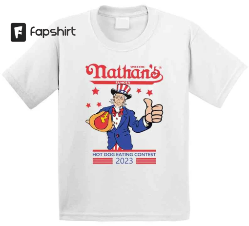 Nathan’s Famous Hot Dog Eating Contest Joey Chestnut 2023 T Shirt