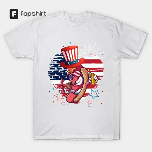 Christmas  Of July, Makes Me Want A Hot Dog Real Bad Shirt, Independence Day Tee, Funny 4th July Shirt, Hot Dog Lover Shirt