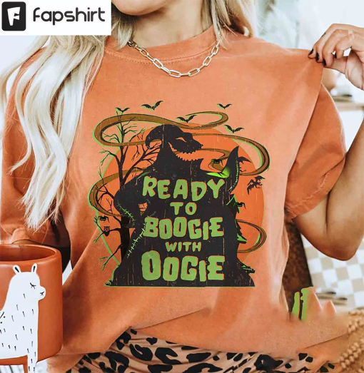 Ready To Boogie With Oogie Shirt, Let’s Oogie Boogie Halloween Short Sleeve Unisex T-shirt