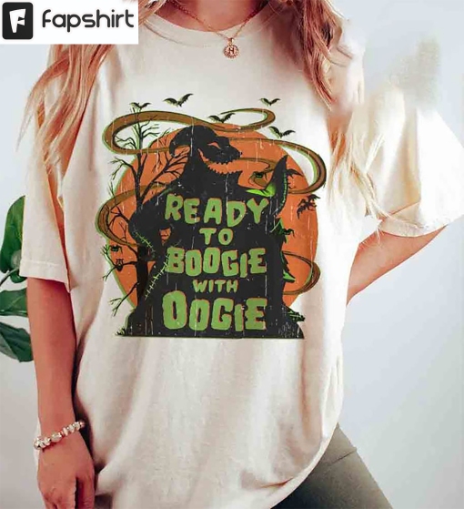 Ready To Boogie With Oogie Shirt, Let’s Oogie Boogie Halloween Short Sleeve Unisex T-shirt