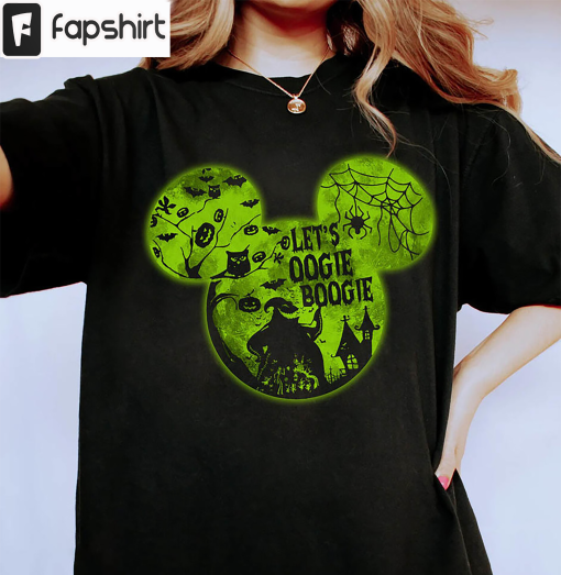 Oogie Boogie Bash Halloween Party Shirt, Disneyland Mickey Long Sleeve Unisex T-shirt