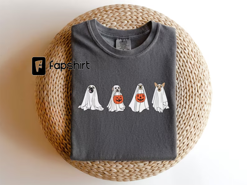 Comfort Colors® Сute Ghost Dog t-shirt, Ghost dog t-shirt, Dog Lovers Shirt, iprintasty Halloween, Halloween Dog T-shirt, Spooky Season