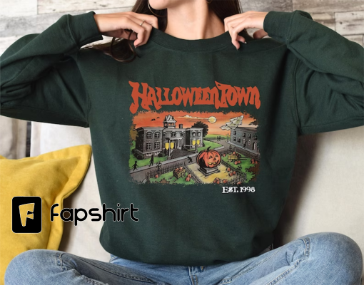 Halloweentown Est 1998 Sweatshirt, Halloweentown University, Retro Halloweentown Sweatshirt, Fall Sweatshirt, Vintage Halloween Sweatshirt