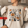 Pumpkin Sweatshirt, Halloween Sweatshirt, Screenprinted Sweatshirt