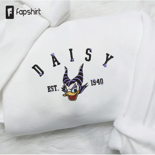 Daisy Disney Halloween Embroidered Crewneck, Halloween Sweatshirt, Halloween Costume Embroidered Hoodie, Unisex T-shirt