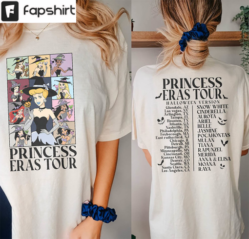 Comfort Princess Eras Tour Shirt, Halloween Midnights Long Sleeve Crewneck