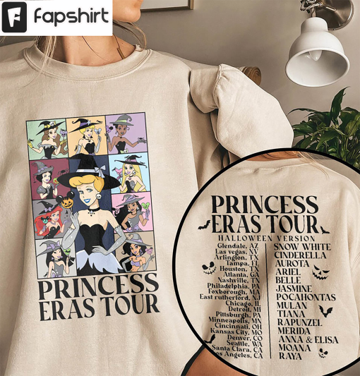 Comfort Princess Eras Tour Shirt, Halloween Midnights Long Sleeve Crewneck