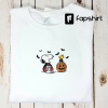 Customizable Snoopy Witch Vintage Inspired Embroidered Crewneck Sweatshirt Halloween Fall Spooky Season Back to School Cute Oversized Gift