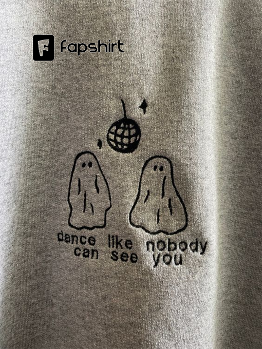 Dance Like Nobody Can See You Cute Ghosts Halloween Sweatshirt