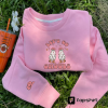 Embroidered Pumpkin Trio Sweatshirt, Embroidered Fall Sweatshirt, Halloween Crewneck, Thanksgiving Sweatshirt, Trendy Fall Sweatshirt