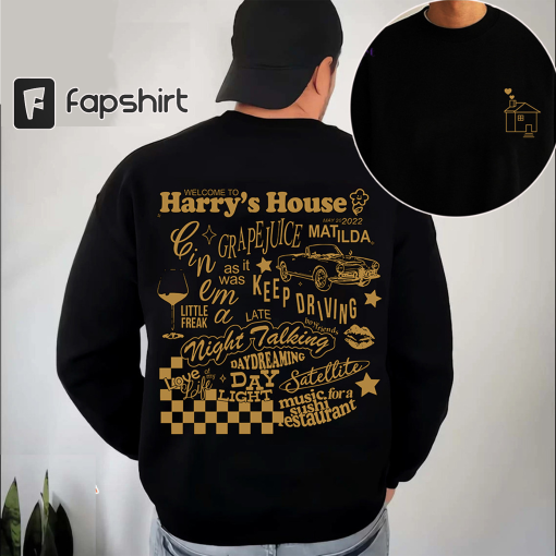 Cheap Yellow Harrys House Tracklist Harry Styles Shirt , Gifts For Harry Styles Fans