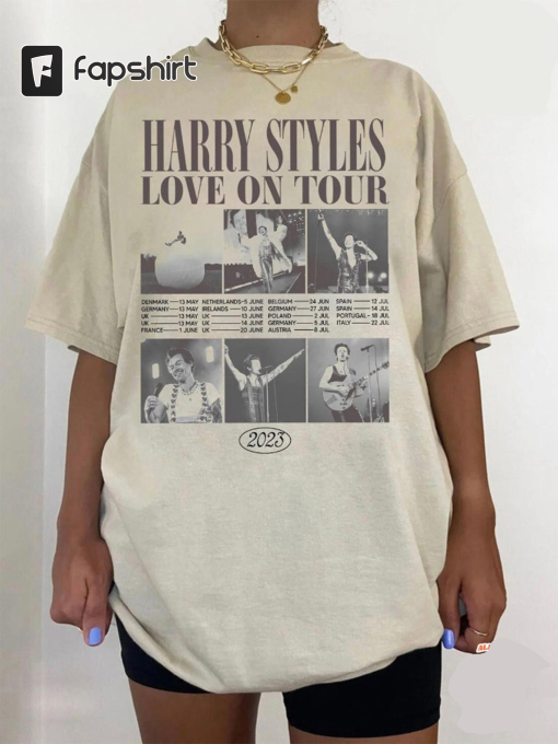 Retro Love On Tour Tracklist Harry Styles T Shirt, Gifts For Harry Styles Fans