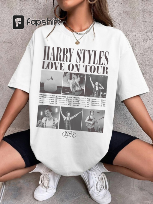 Retro Love On Tour Tracklist Harry Styles T Shirt, Gifts For Harry Styles Fans