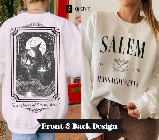 Salem Witch Shirt Halloween Sweat Salem Massachusetts Sweatshirt Salem Witch Trials Sweatshirt Halloween Sweatshirt Fall Shirt