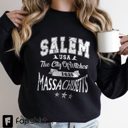 Salem Massachusetts Shirt, Sanderson Sisters, Halloween Witch Shirt, Salem The City Of Witches Massachusetts Vintage, Halloween Shirt