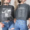 Comfort Colors® Jonas Brothers Two Shirt, Jonas Brother Merch, Retro Jonas Brothers 2 Sides Shirt, Five Albums One Night Tour Dates Shirt