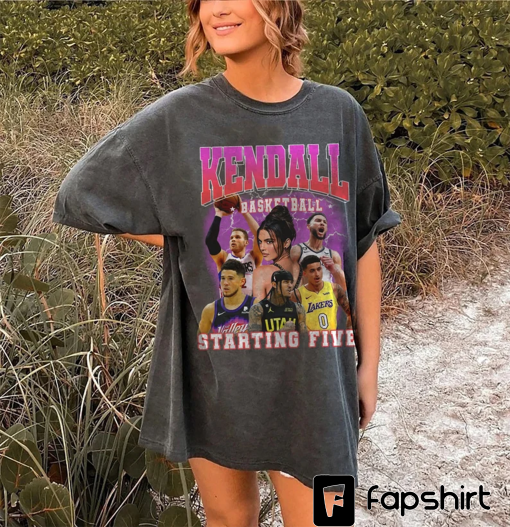 90s Vintage Kendall Starting Five Shirt, Loahaddian Kendall Jenner Team Shirt, Kendall Starting Five Tee Long Sleeve, Gift for Fans