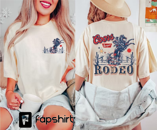 Coors Cowboy T-Shirt, Retro Comfort Colors Cowboy Shirt, Wester Rodeo Shirt, Country Cowboy Graphic Tee Gifts for Her/Him