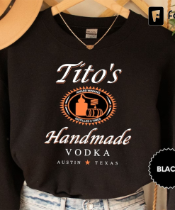 Tito Crewneck Sweatshirt, TITO’S Handmade Vodka Sweatshirt,…