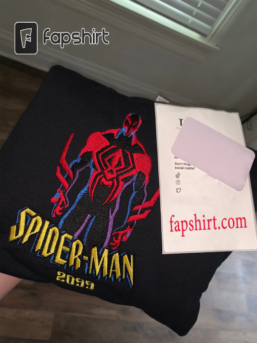 Miguel O’Hara, 2099, Spiderman Crewneck, Spiderman Sweat, Spiderman embroidered, Vintage, No Way, Birthday, Miles Morales, spiderverse,